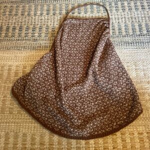 Brown crochet Tie-up Tank